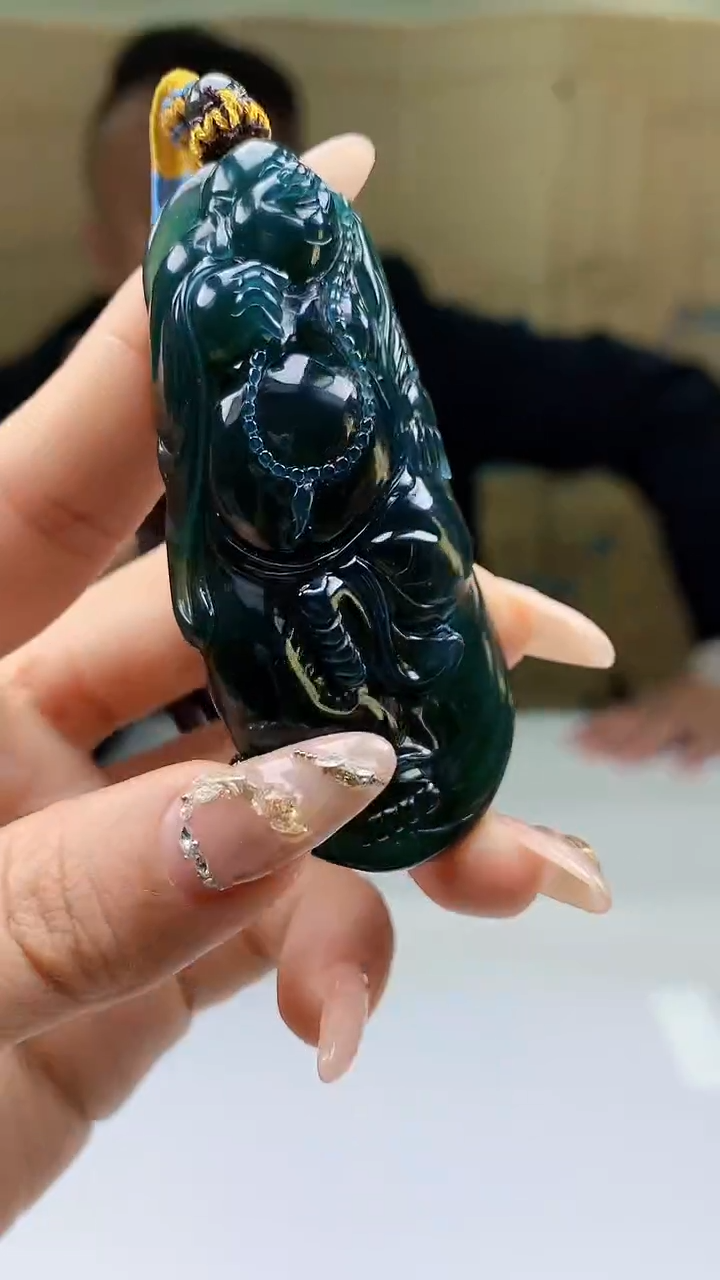 【闪购商品】定制翡翠未镶嵌4969ty-毛货挂件182