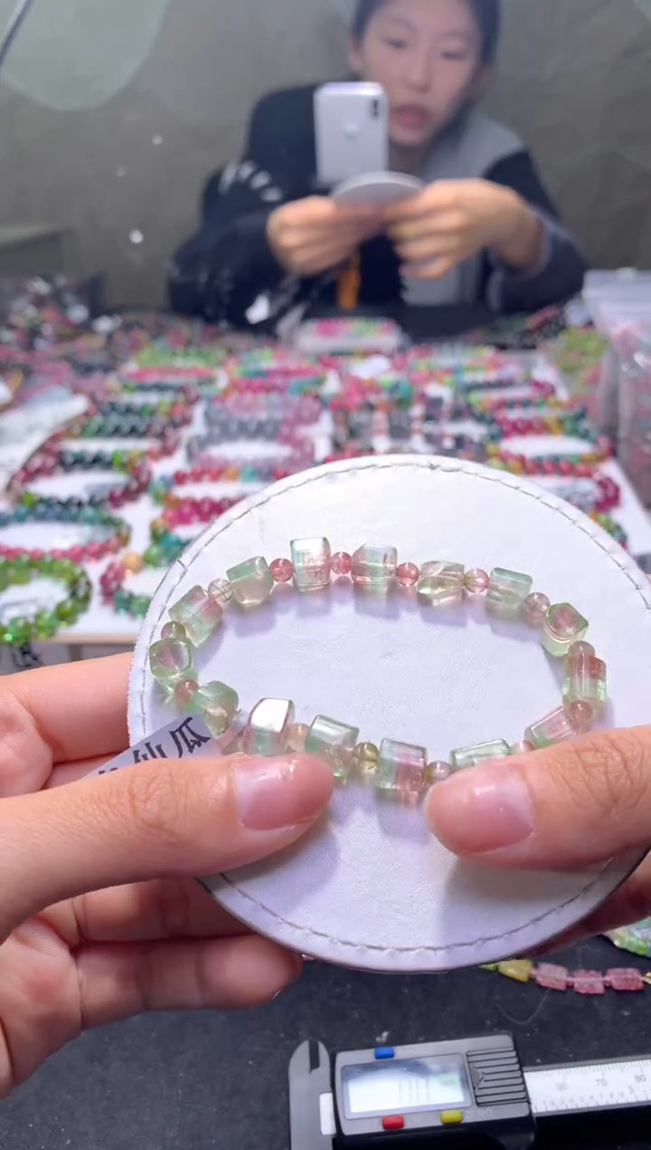 未镶嵌手串碧玺A105【天然碧玺】