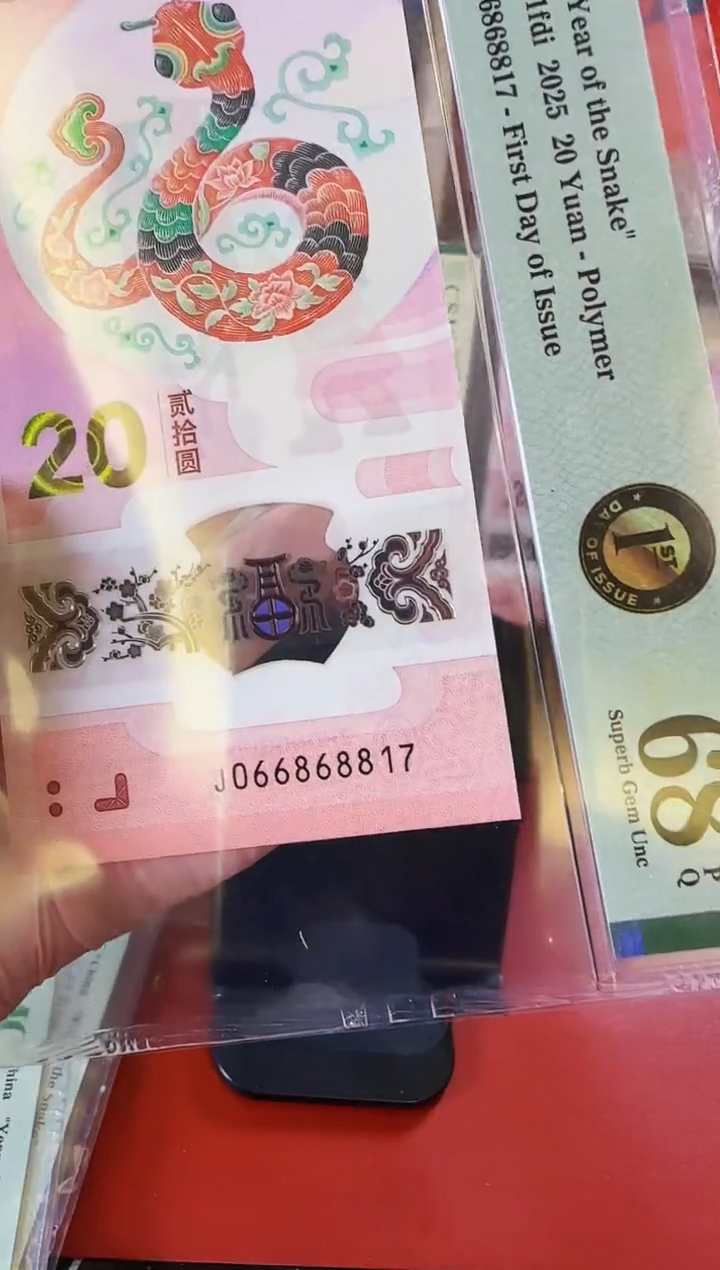 【闪购商品】塑料2025蛇钞单张066868817裸