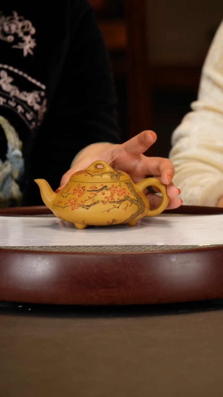 【闪购商品】紫砂茶壶【戴静波】芒果泥汉棠石瓢  230CC