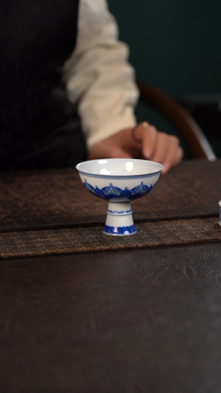 【闪购商品】杯仪贤堂宝相高脚杯