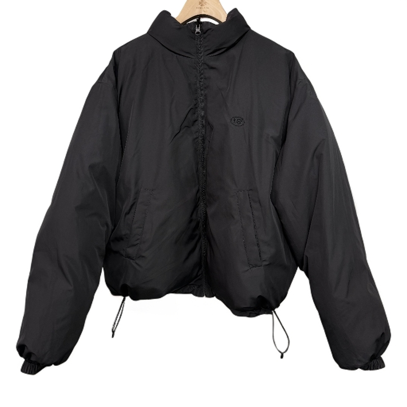 韩国设计师品牌 女士通勤简约刺绣立领纯色外套 休闲显瘦宽松