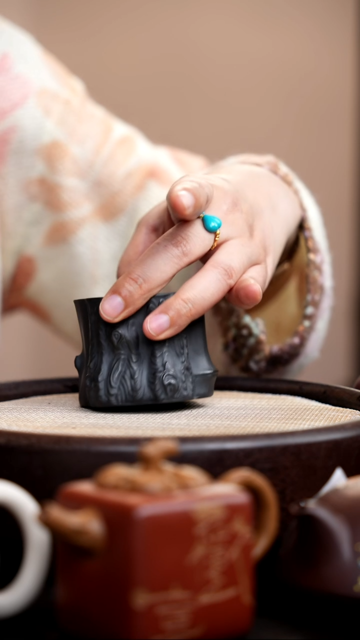 茶壶紫砂石黄松桩杯