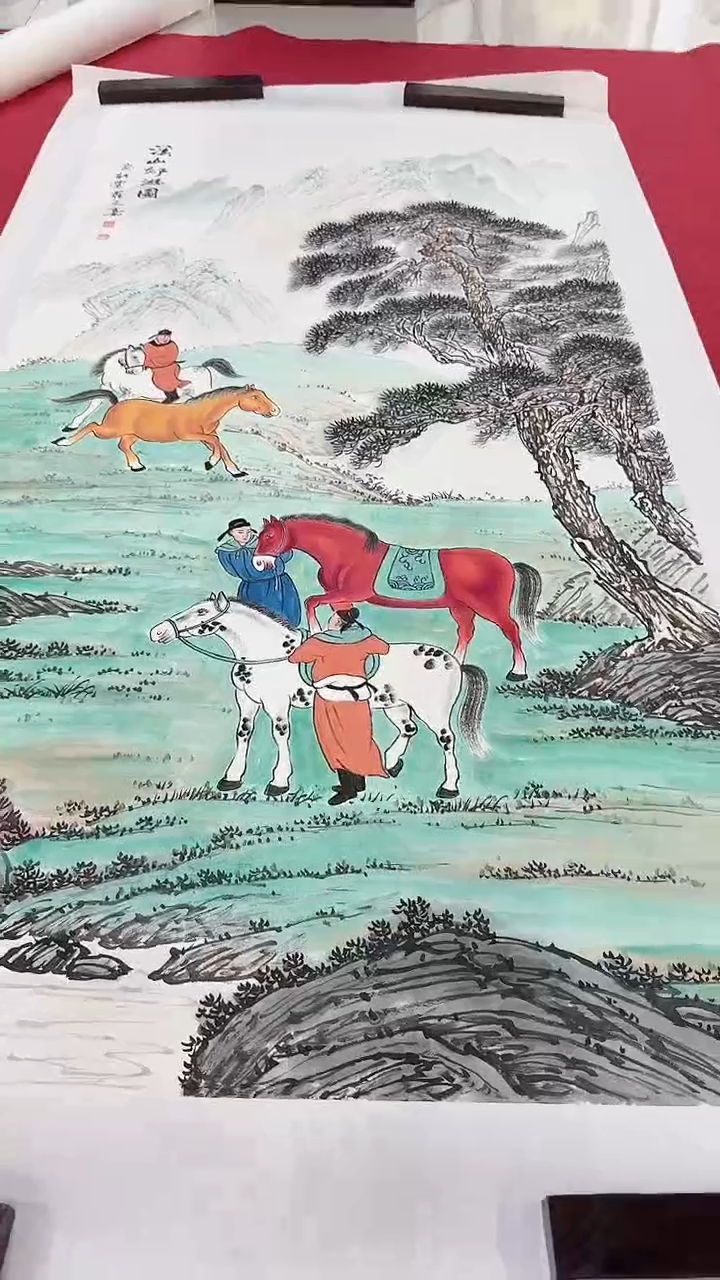 书法12-30-9文老师8平尺国画作品  zds