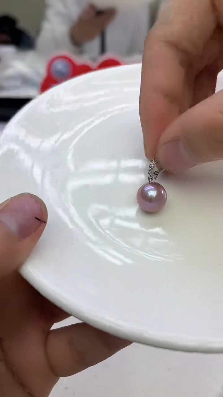 未镶嵌吊坠淡水珍珠紫色系吊坠