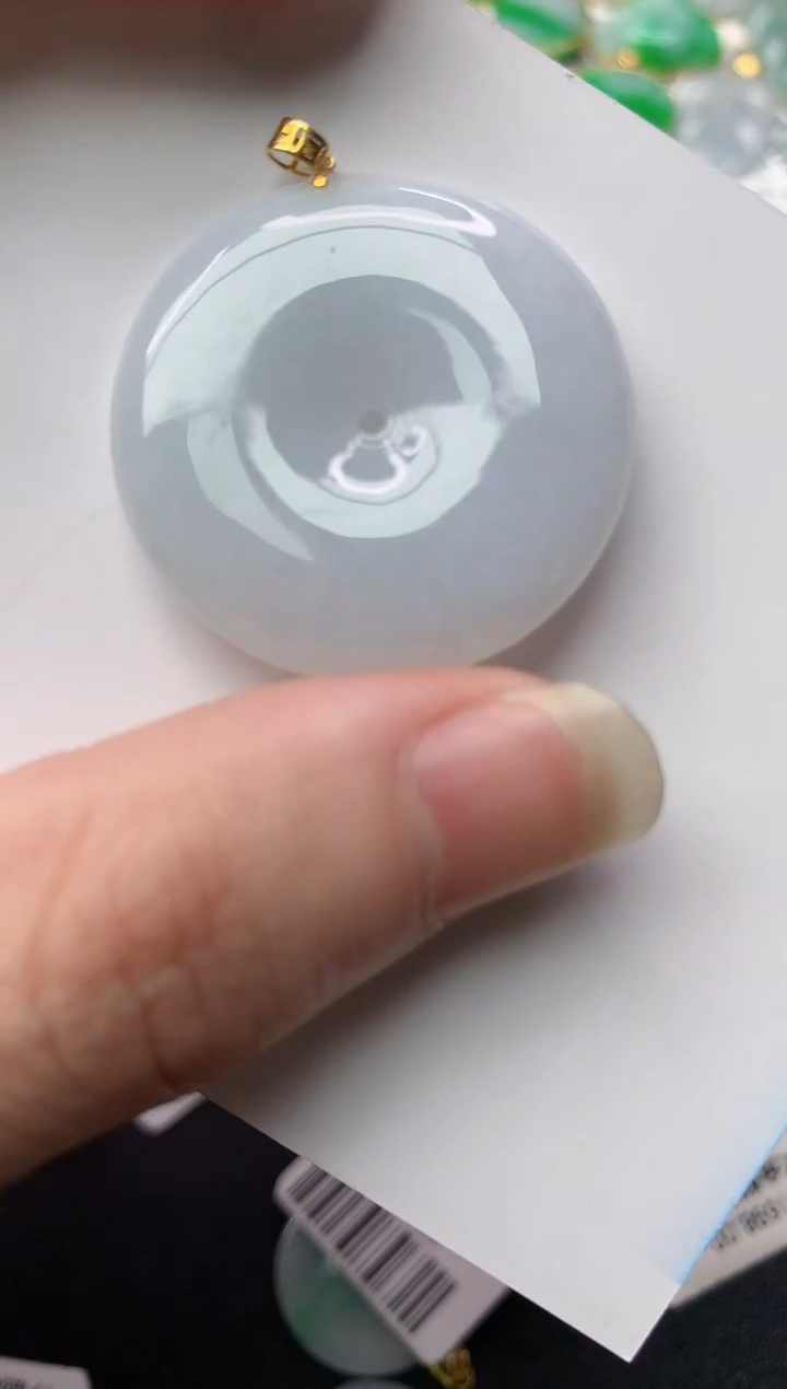 【闪购商品】翡翠颈饰18K金镶嵌82..........