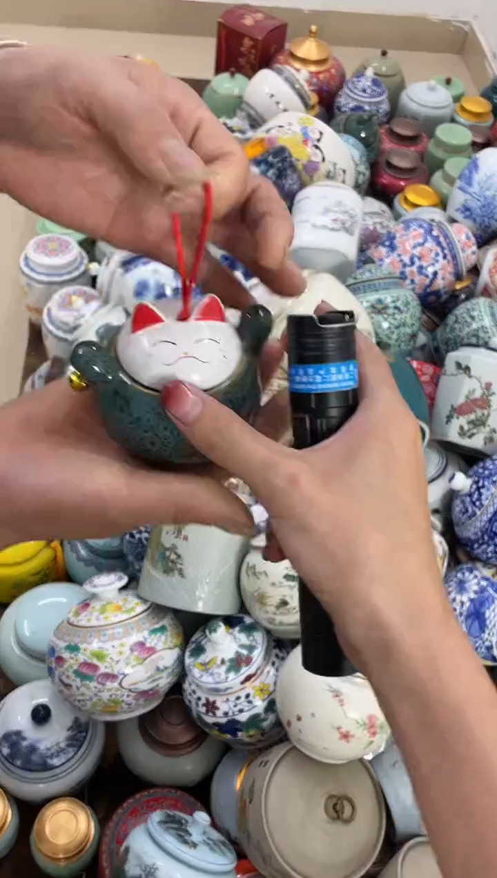 摆件孤品茶叶罐密封罐储物罐直播间临时链接浮力