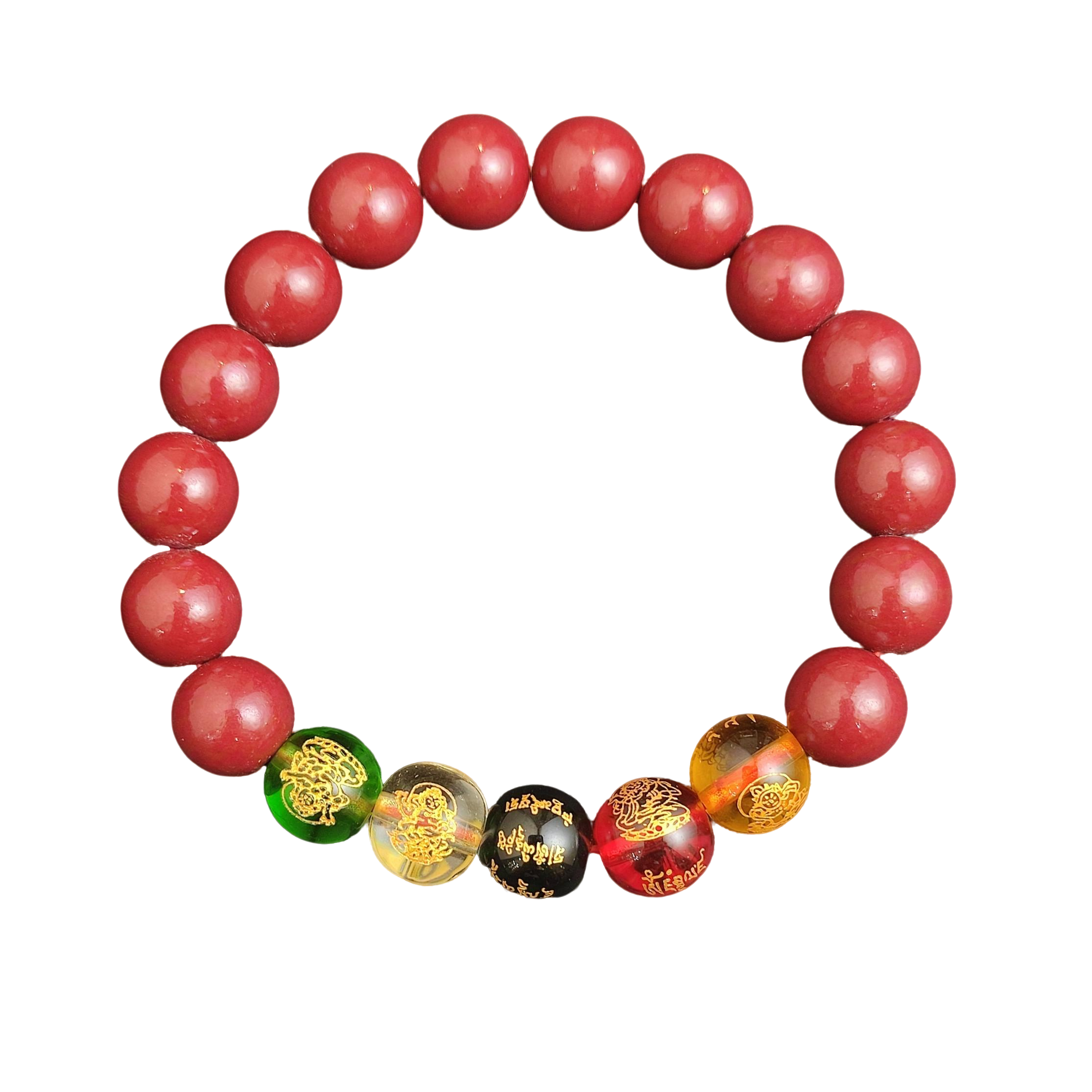 辰砂朱砂五路财神手串H05-21赠礼盒（多样性发）