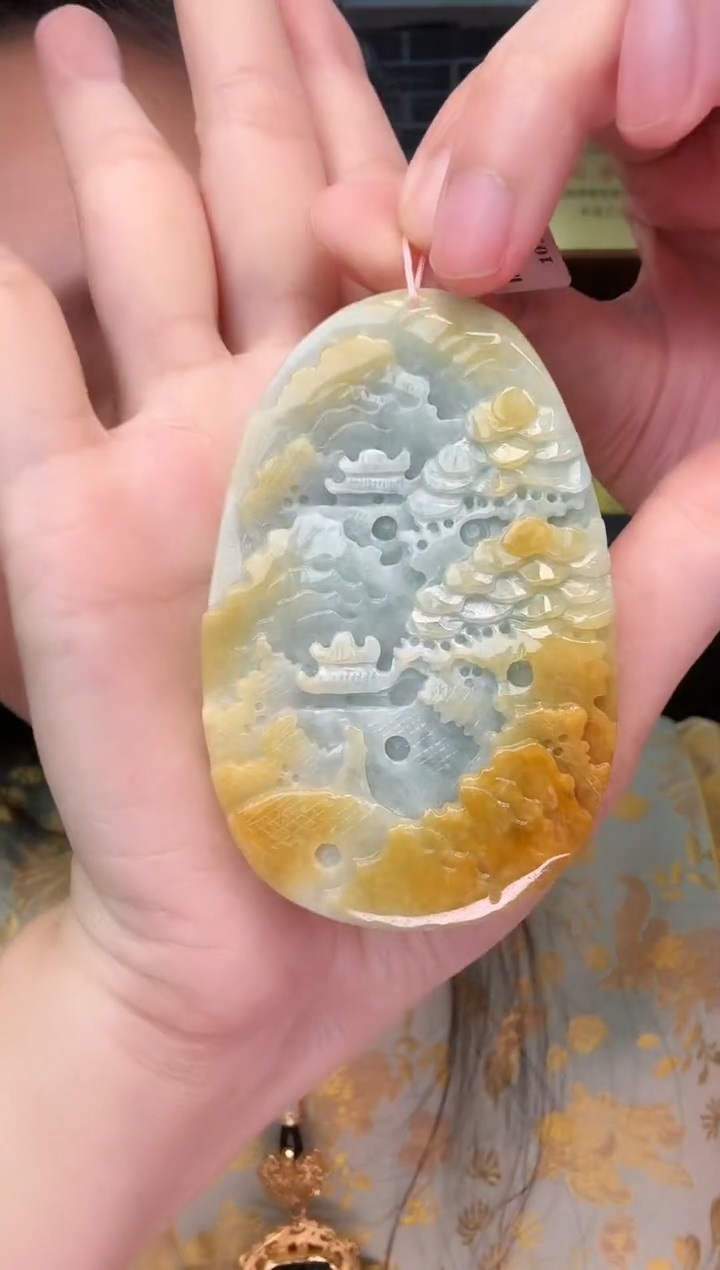 颈饰未镶嵌翡翠牌子