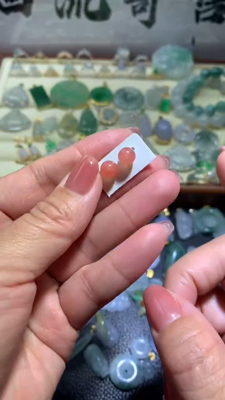 【闪购商品】南红玛瑙耳饰银S925镶嵌064南红耳饰