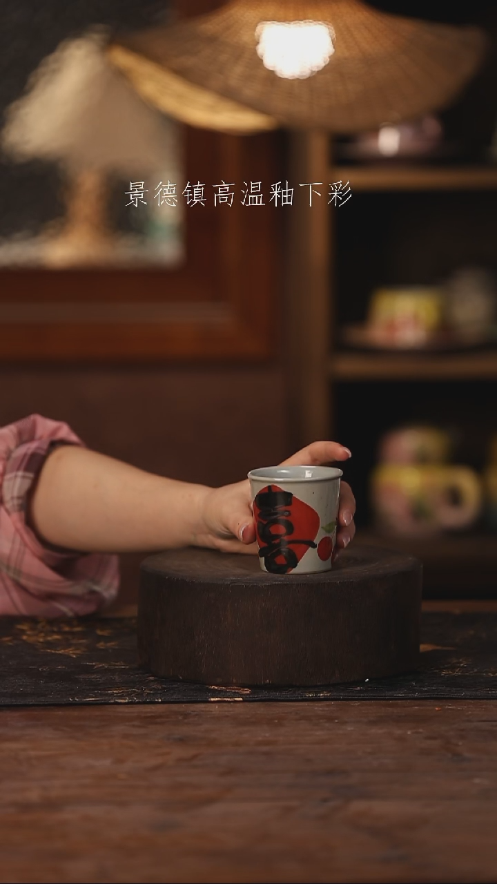 陶瓷景德镇高温釉下手绘陶瓷062