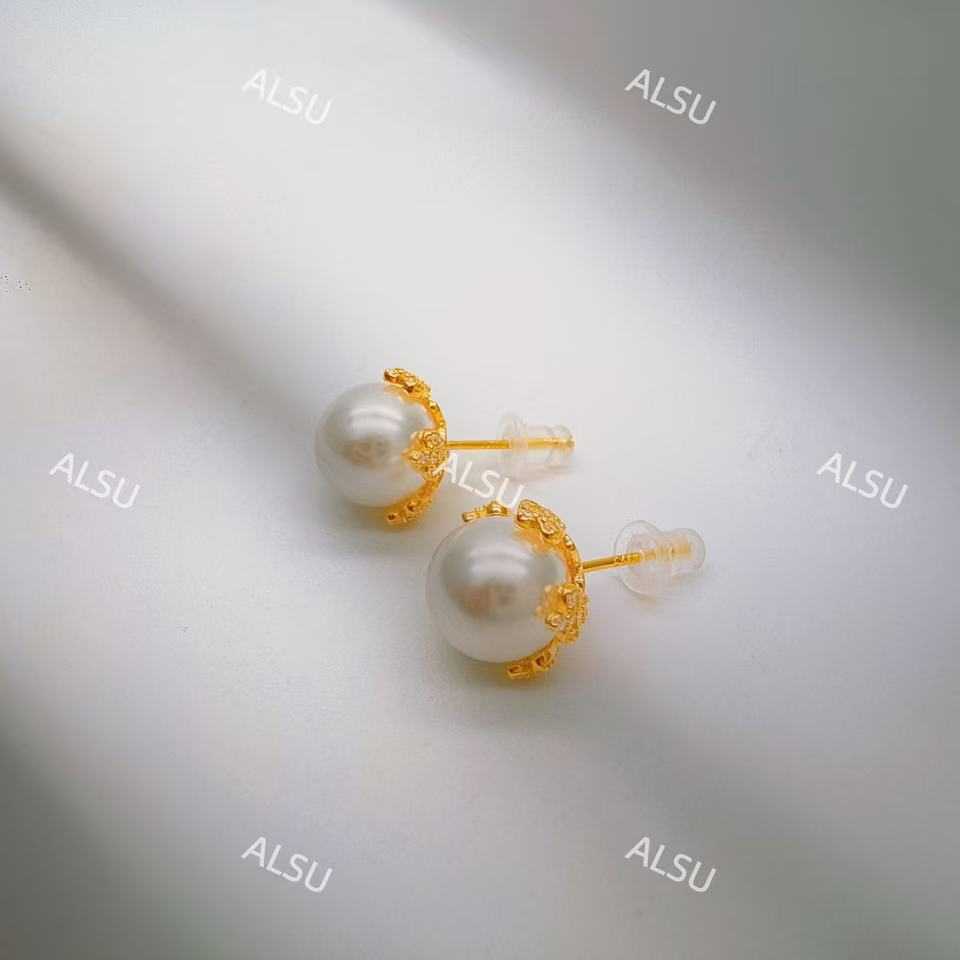 925银仿珍珠耳饰 ALSU原创经典款耳钉925银两个颜色时尚轻奢气质