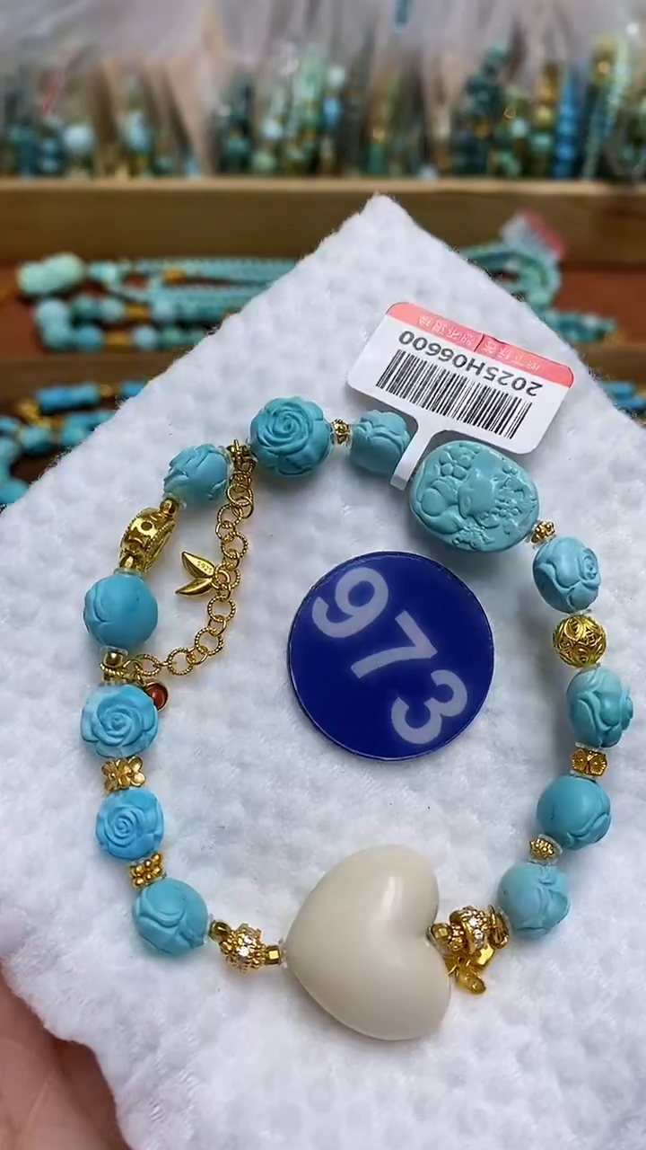 【闪购商品】绿松石手链银S925镶嵌973