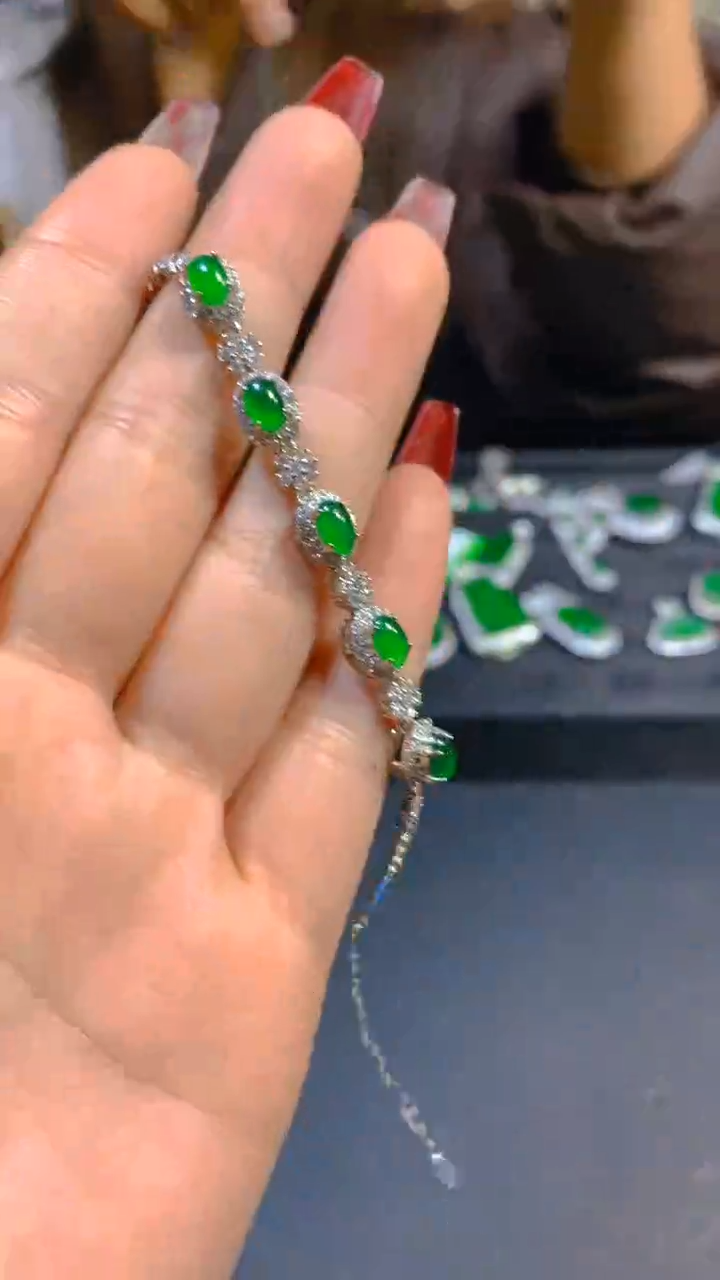 【闪购商品】翡翠手链未镶嵌0498149595多样性发一