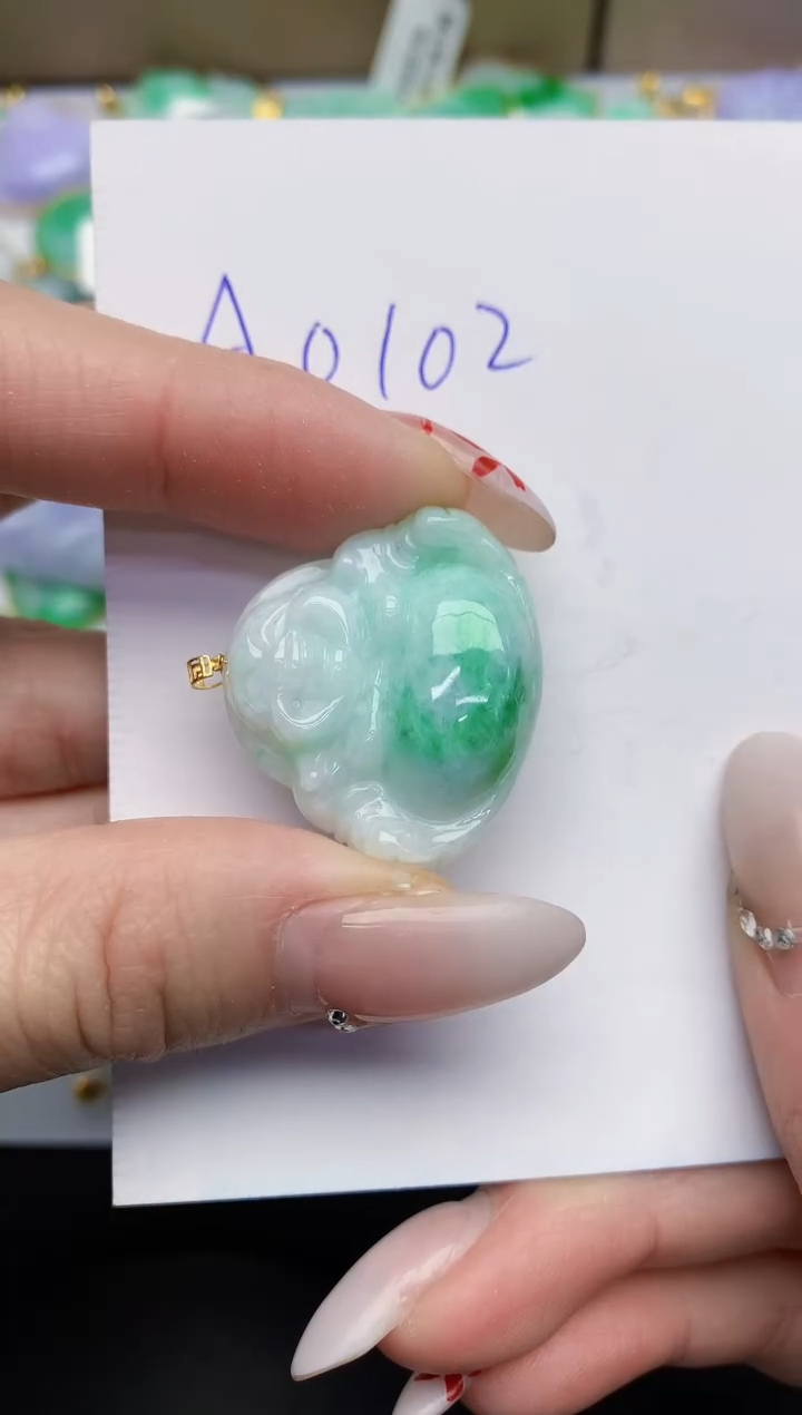 【闪购商品】翡翠颈饰18K金镶嵌000000000000