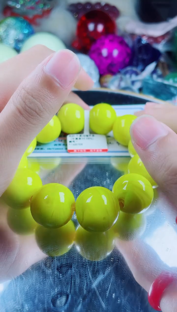 玛瑙/玉髓手串未镶嵌牛黄手串卡20