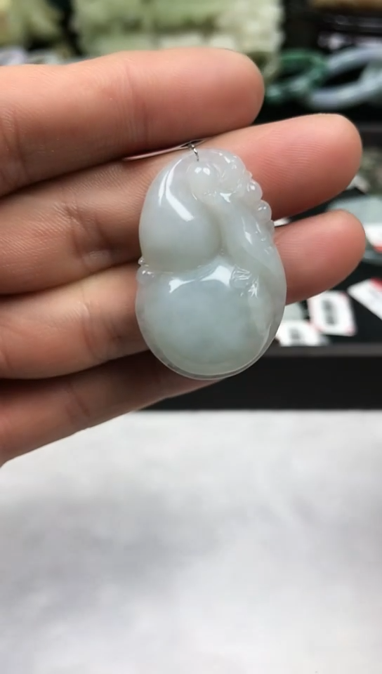 【闪购商品】翡翠吊坠(赠链)未镶嵌福禄