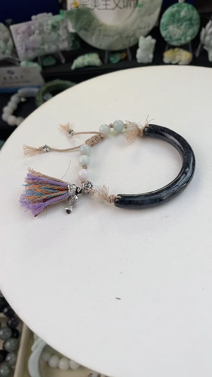 未镶嵌手链翡翠手工定制默认微瑕主播介绍为准