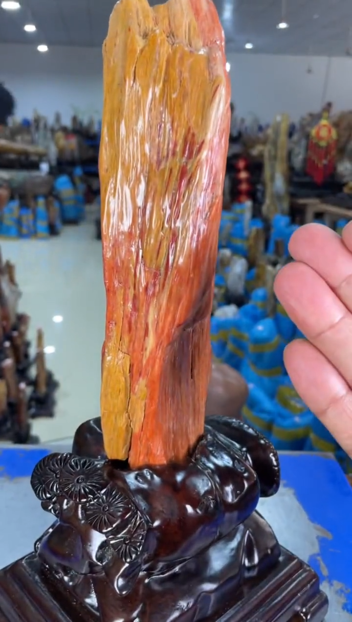 【闪购商品】硅化玉摆件未镶嵌15