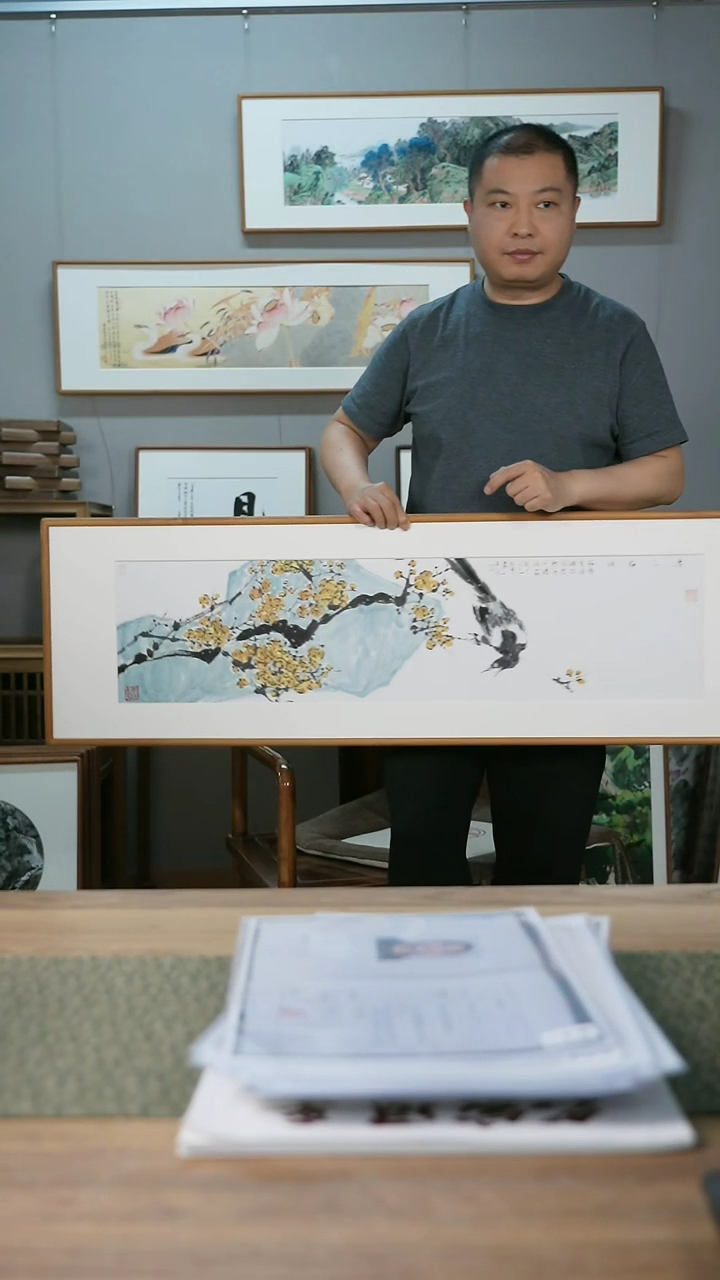 书法协会会员老师带框作品-