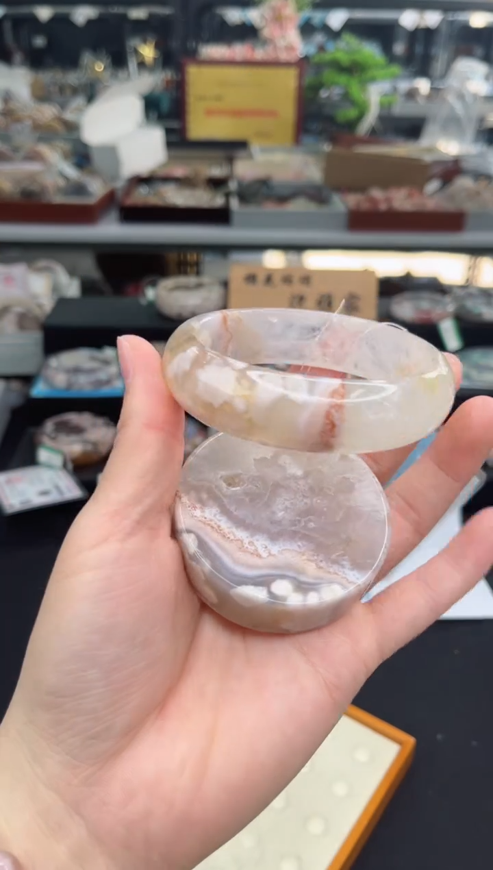 【闪购商品】石英质玉手镯未镶嵌63圈口（赠品镯心）3428367