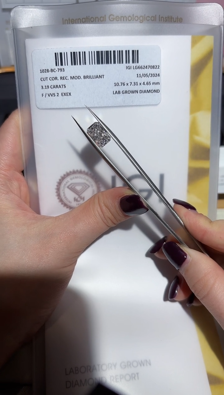 【闪购商品】实验室培育钻石裸石未镶嵌3.19F662470822