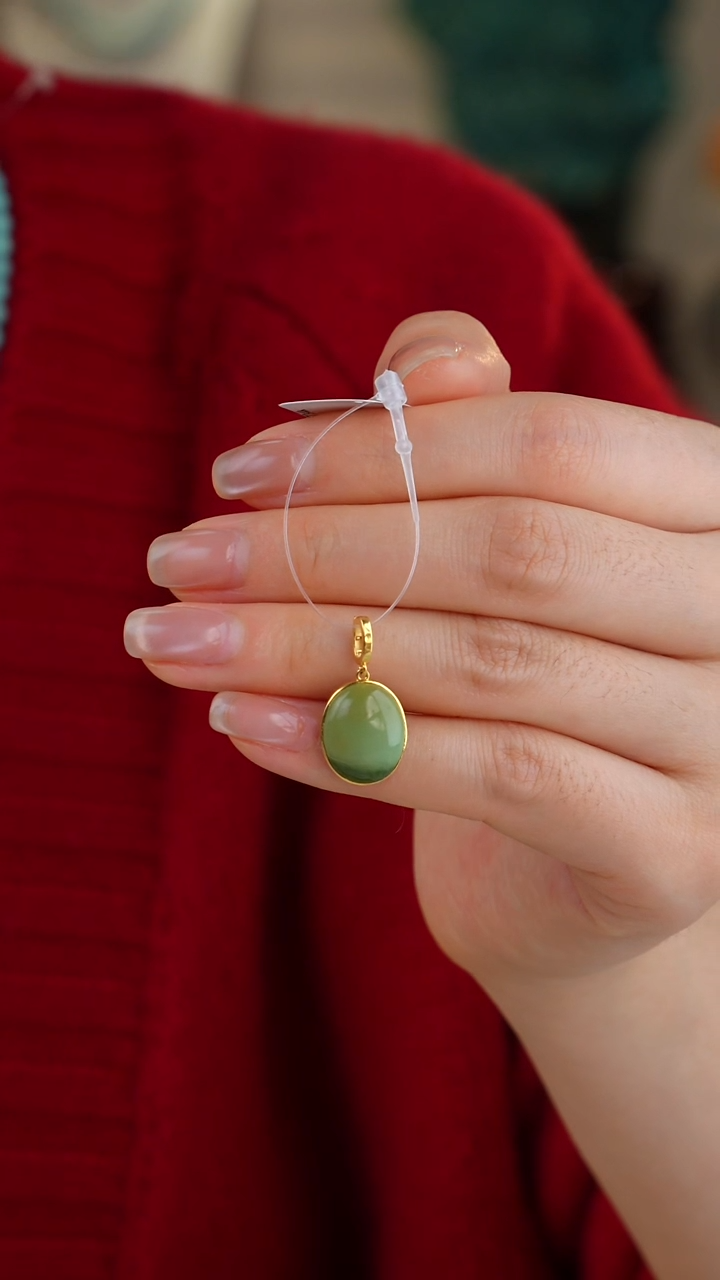 【闪购商品】绿松石颈饰18K金镶嵌1