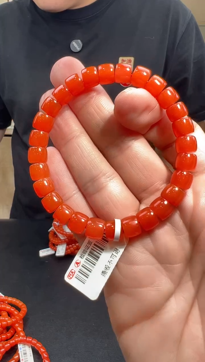 【闪购商品】南红玛瑙手链未镶嵌天然南红8mm/yz01587多样性发货