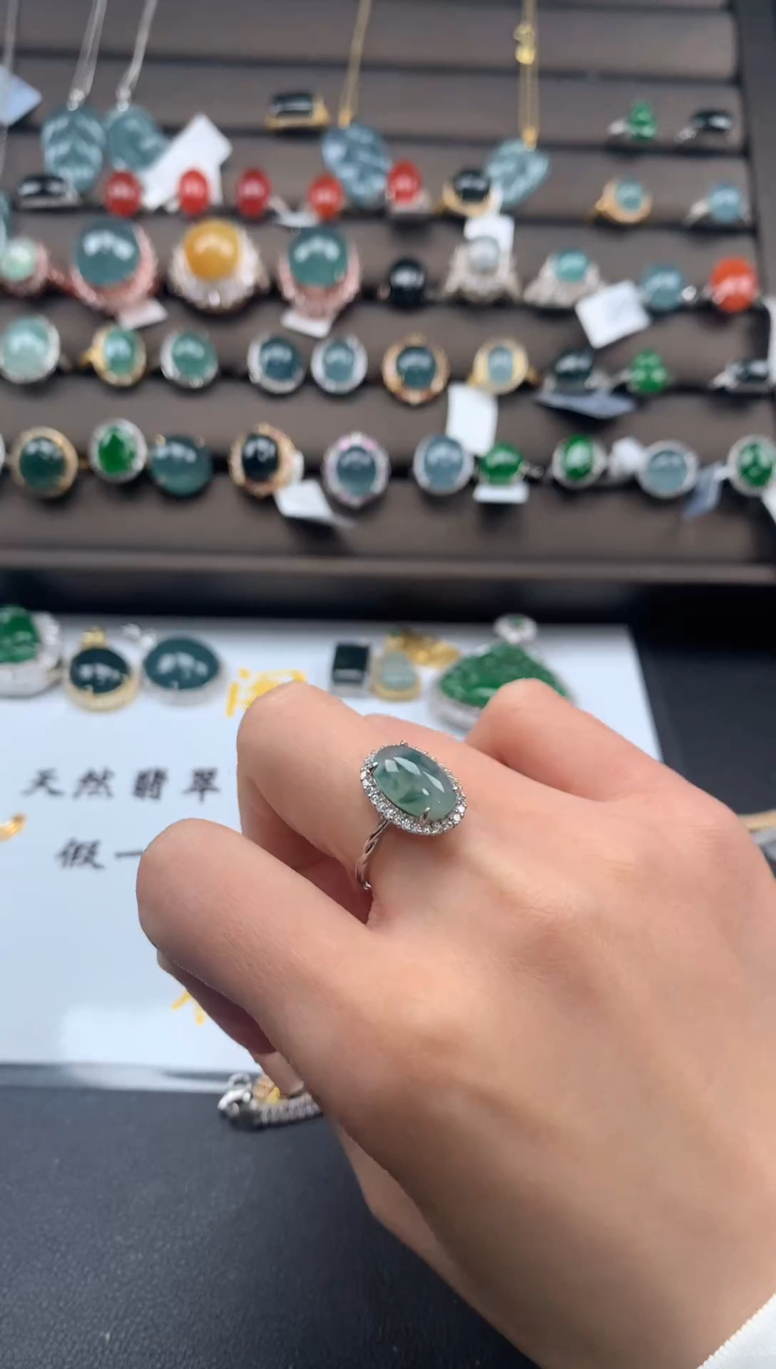 【闪购商品】翡翠戒指银S925镶嵌213213213