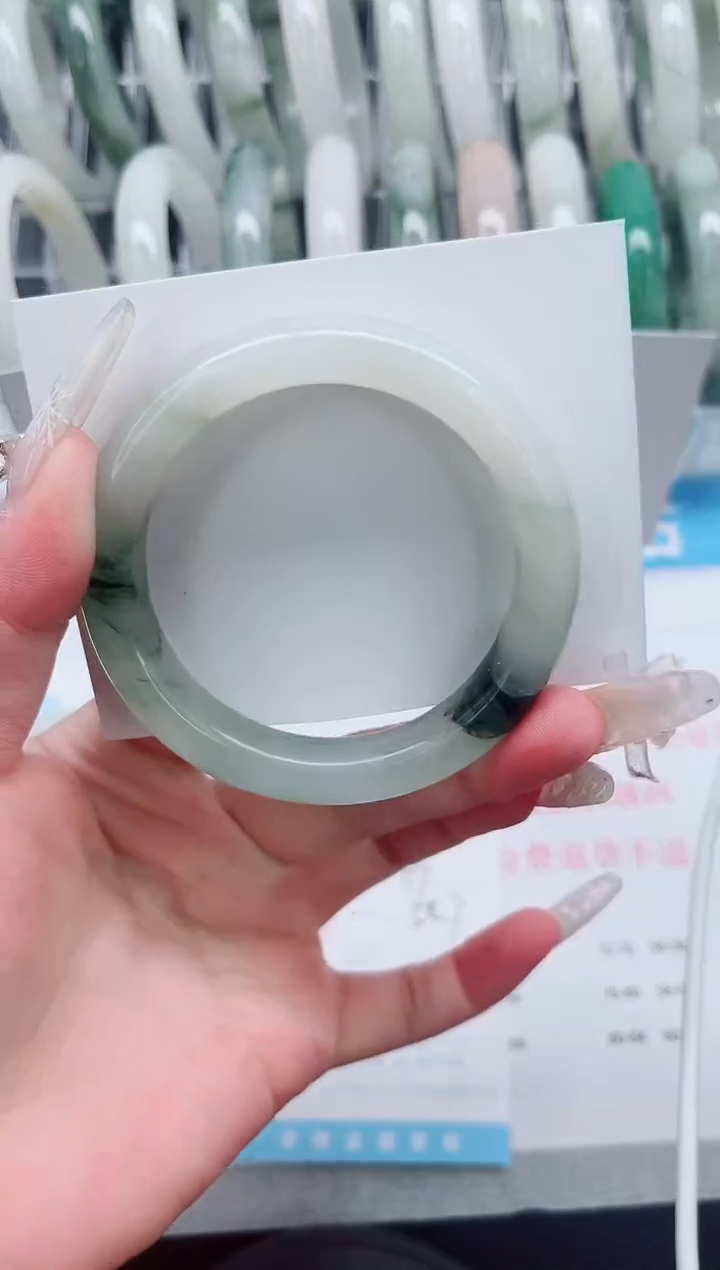 【闪购商品】石英质玉手镯未镶嵌A219-55.7