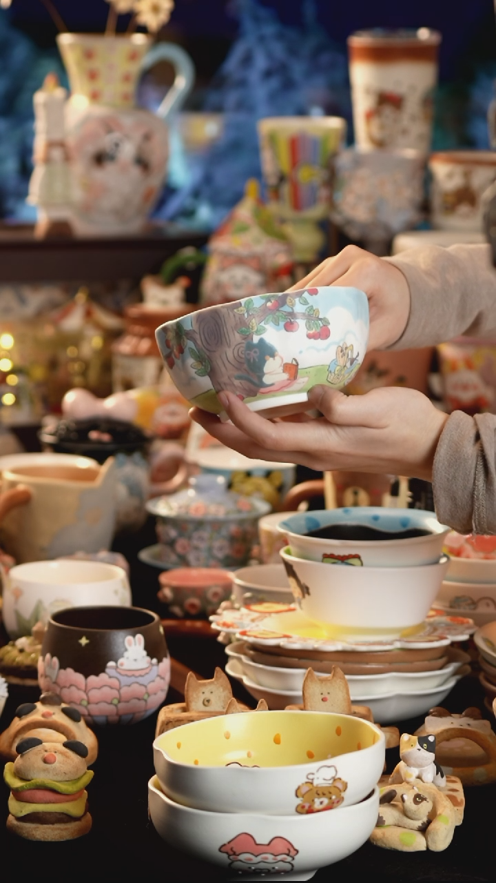 其他陶景德镇釉下彩手绘设计师款陶瓷