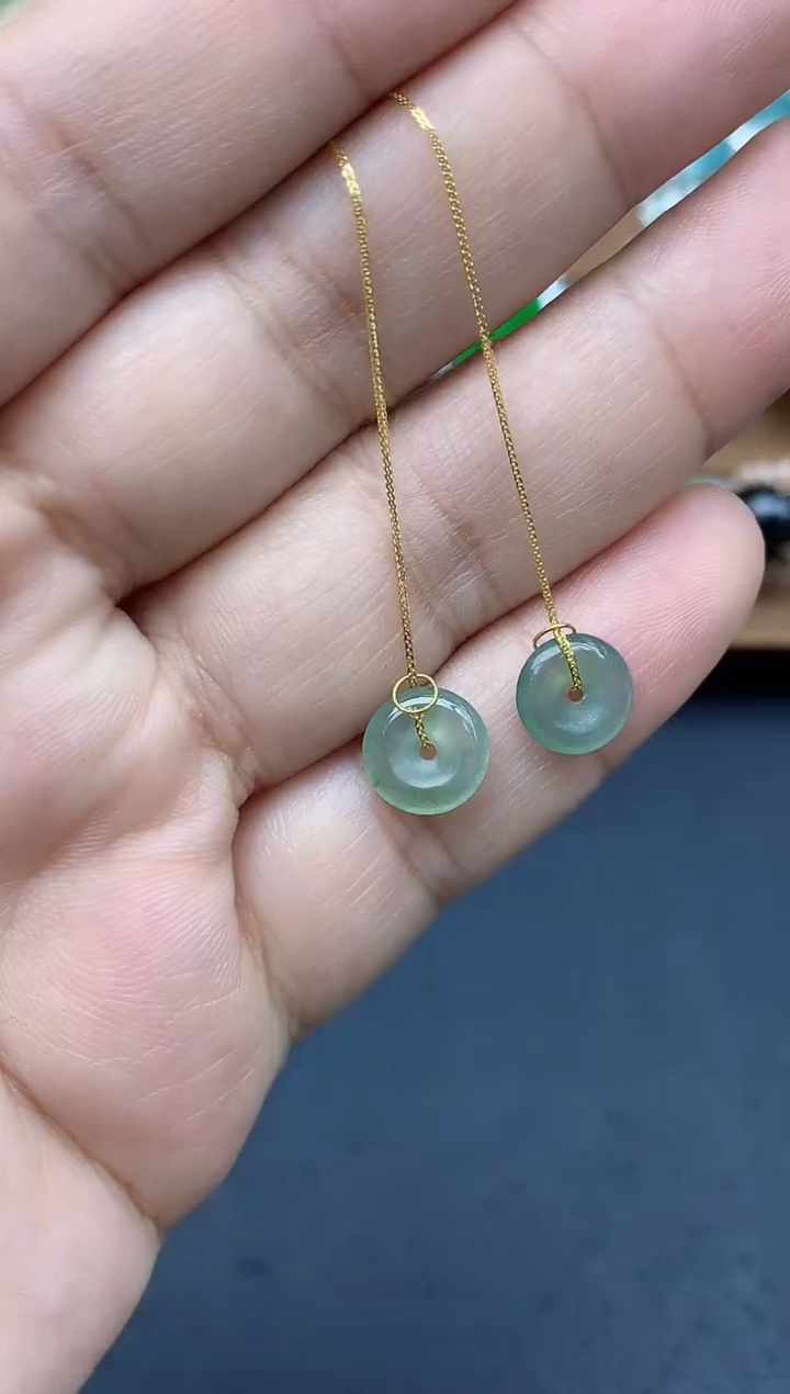 颈饰18K金镶嵌翡翠201-中国好珍宝