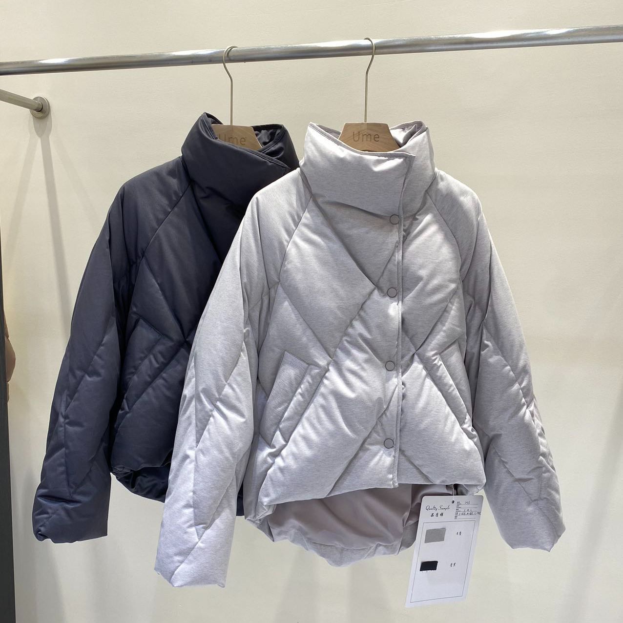 90鹅绒加绒加厚款厚款立领女拉炼羽绒服韩版休闲冬季宽松3053