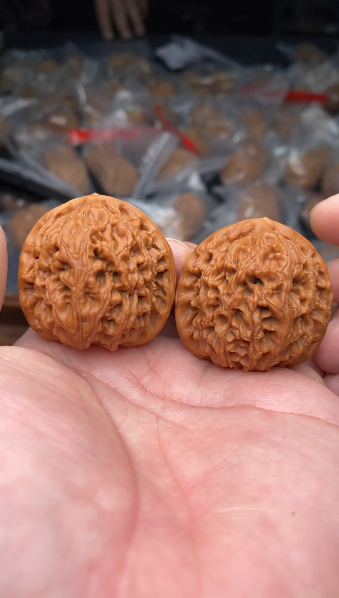 【闪购商品】文玩核桃把件B117号40尺水龙纹