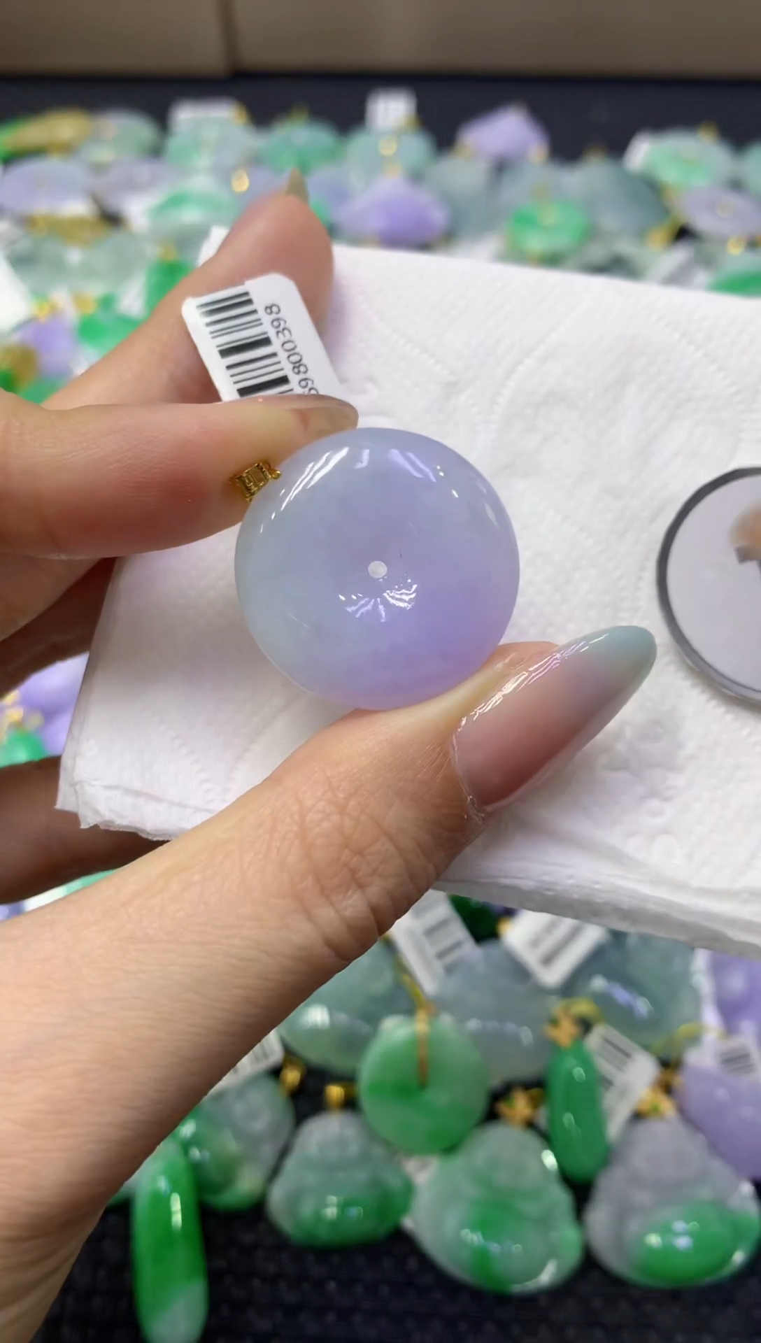 颈饰未镶嵌翡翠天然缅甸翡翠A货