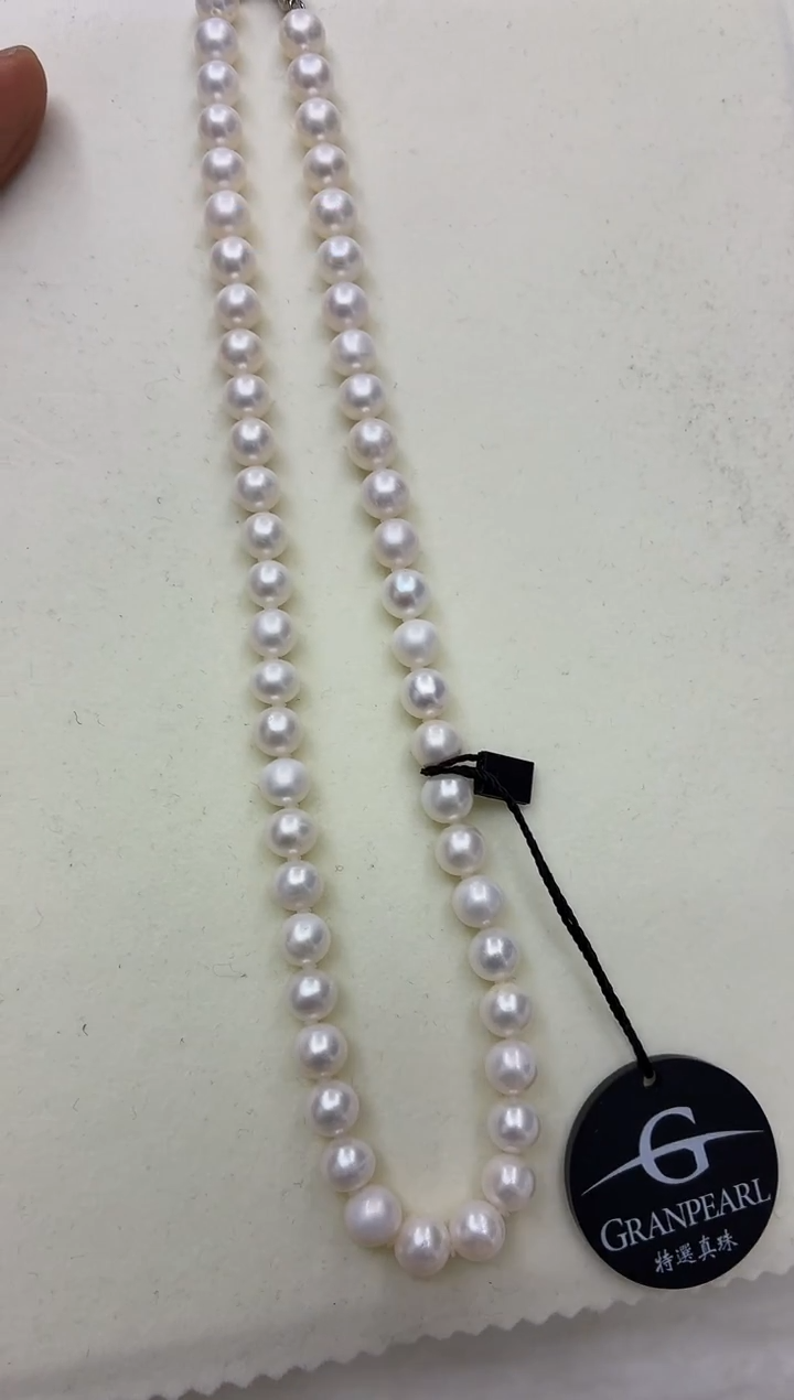 未镶嵌DA淡水珍珠项链8-9 y1126