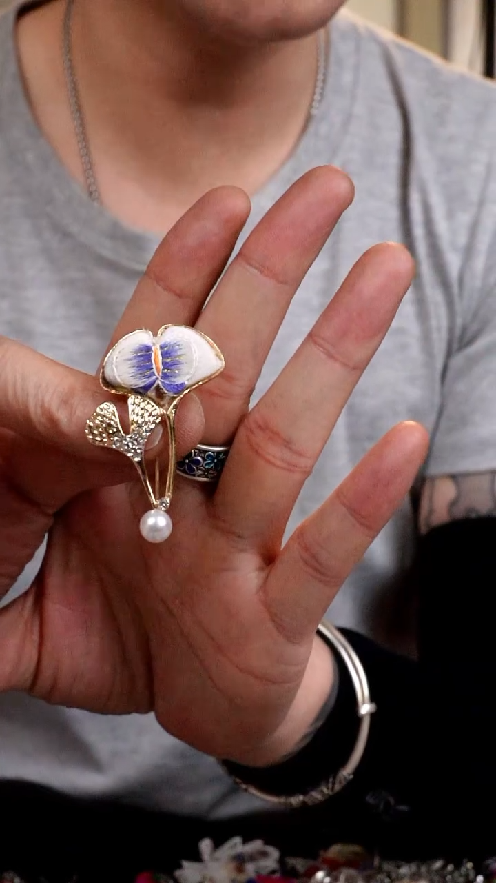 【闪购商品】织绣092非遗手工刺绣胸针