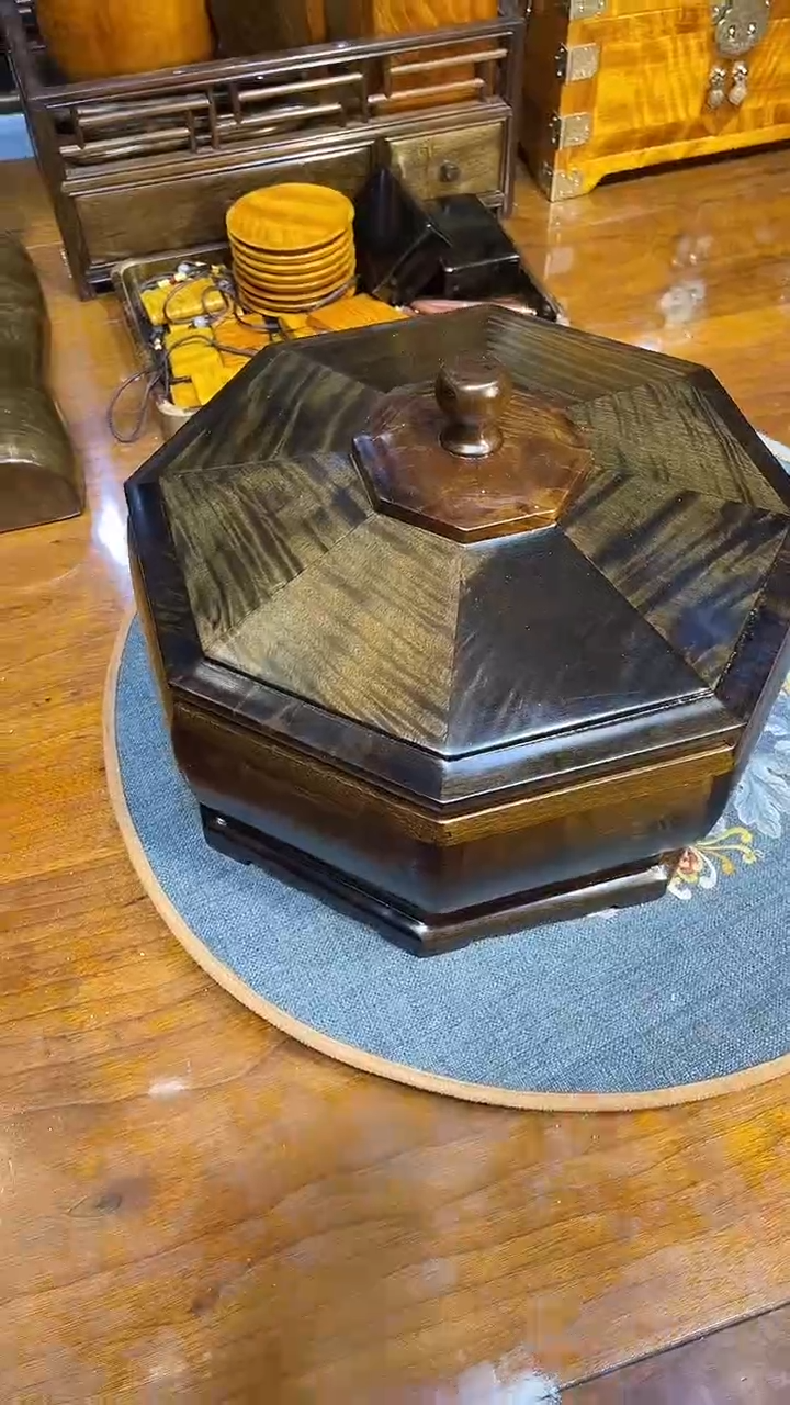 乌木类成套家具乌木果盘 s23