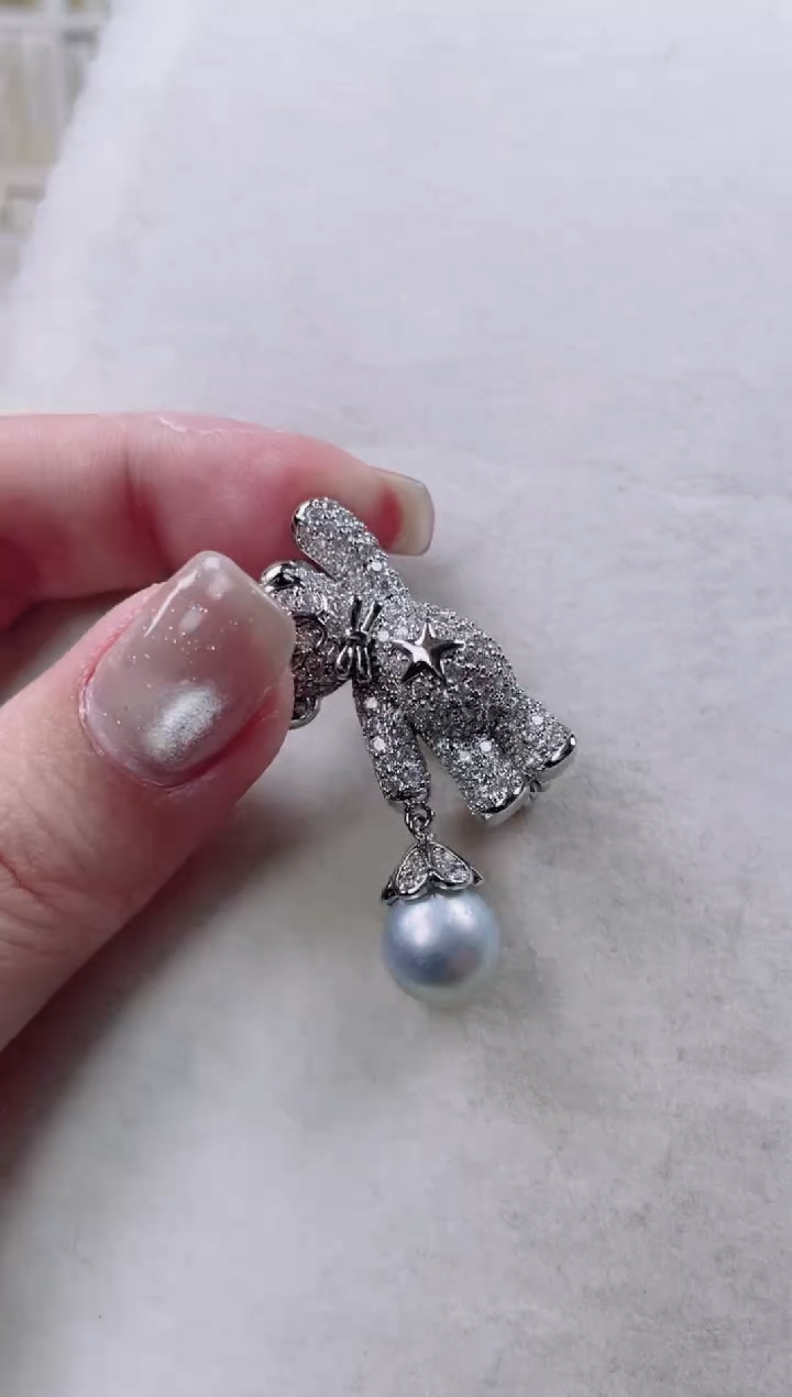 【闪购商品】海水珍珠胸针未镶嵌a626