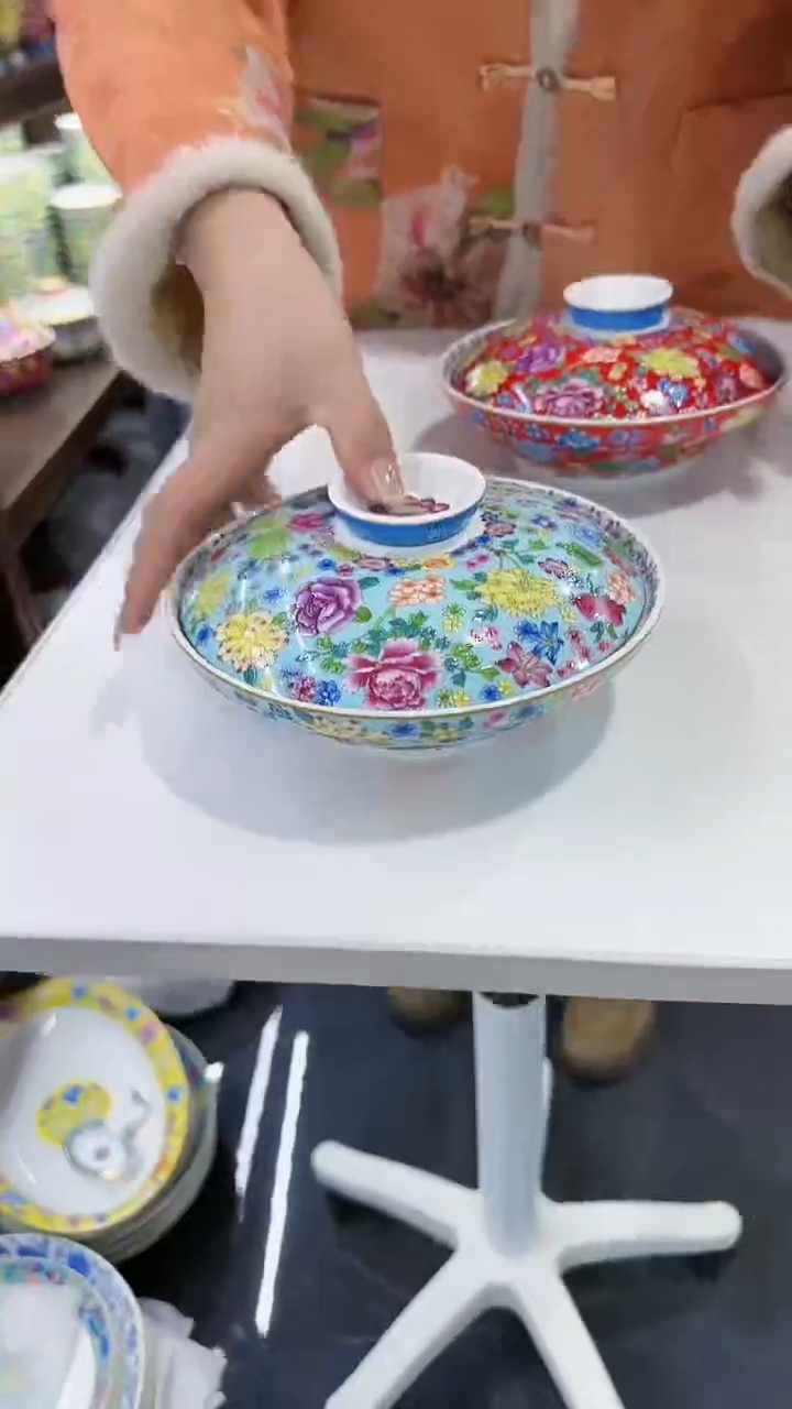 【闪购商品】瓷片7英寸【盖盘】1个景德镇陶瓷