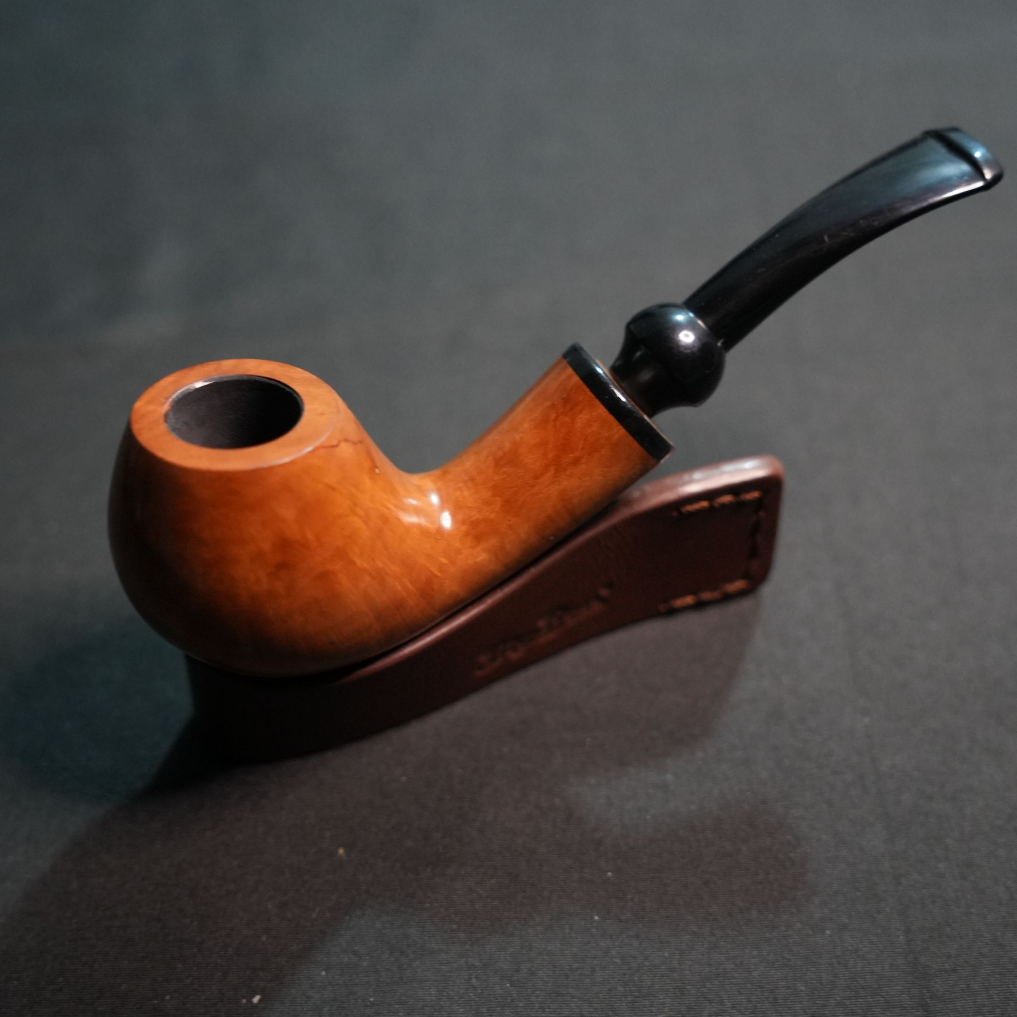 石楠木烟斗 河豚小弯斗 3MM烟道 三色可选 新手推荐 石楠木手工斗