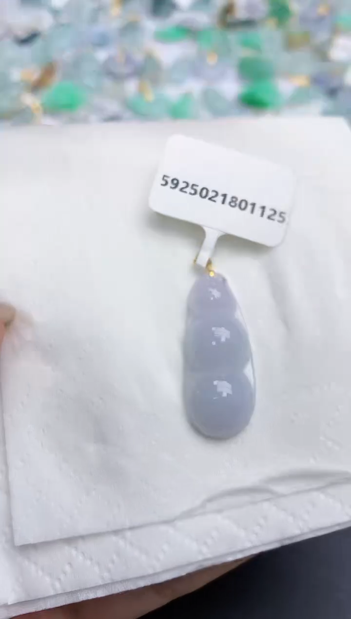 【闪购商品】翡翠颈饰18K金镶嵌天然缅甸翡翠A货