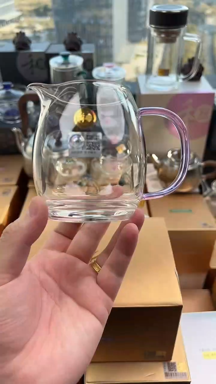 @@禾器晶彩澄然浅紫色+福荣佰享杯浅紫色2只