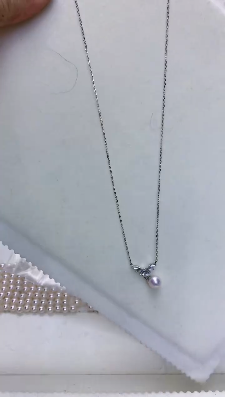 【闪购商品】海水珍珠饰品银S925镶嵌设计款套链