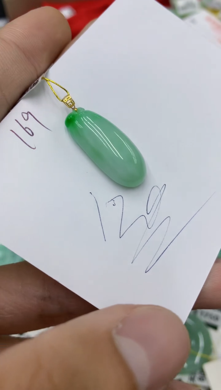 翡翠18K金镶嵌颈饰号链接1111111