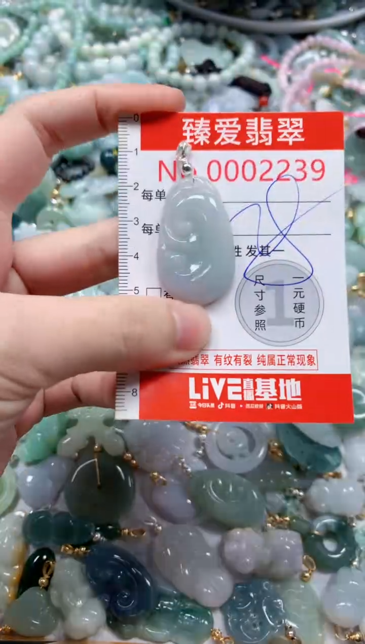 翡翠未镶嵌吊坠(不含链)2239