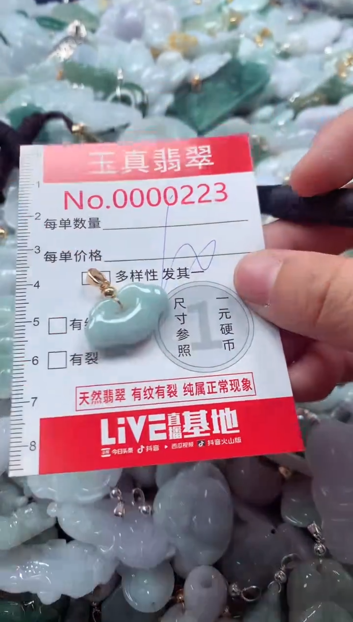 吊坠(不含链)未镶嵌翡翠0223