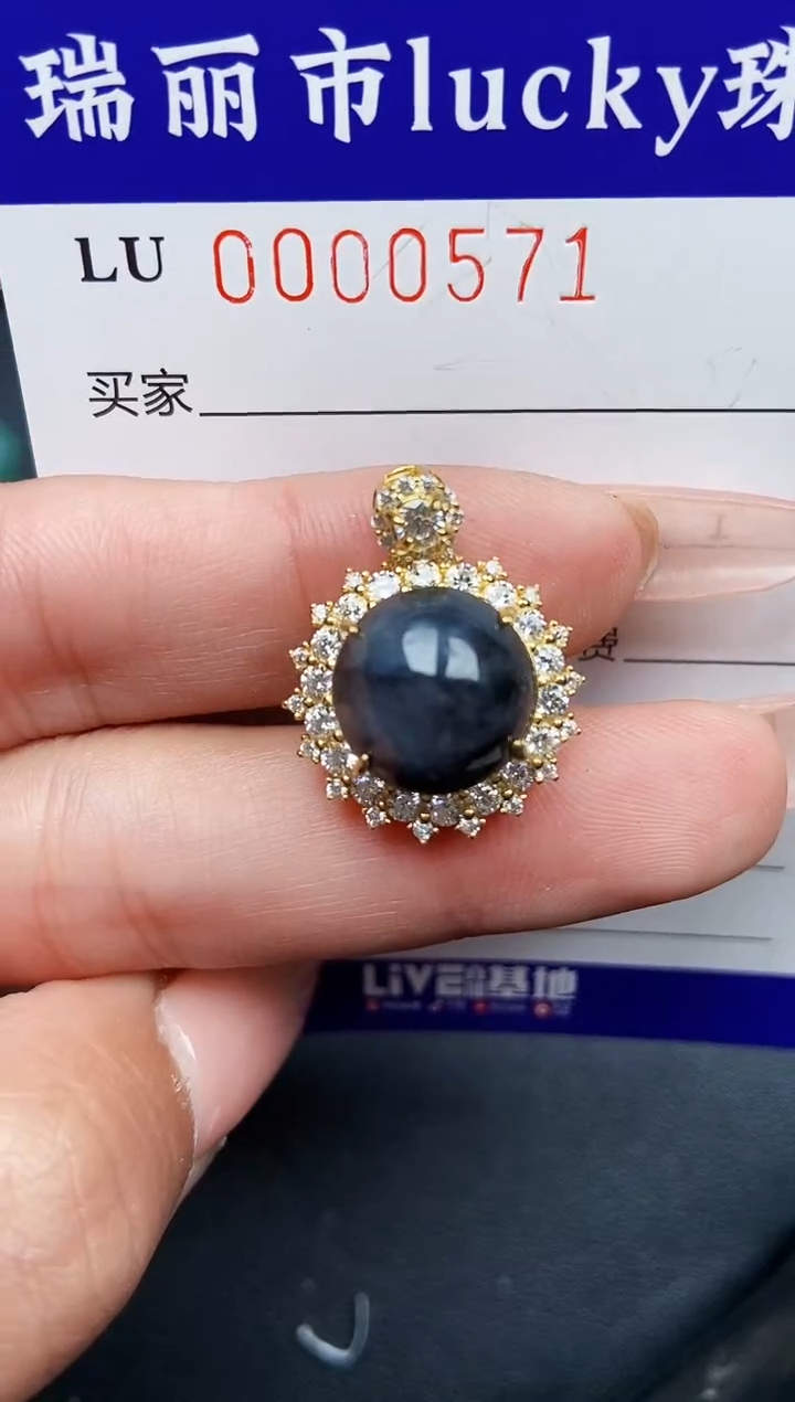 【闪购商品】翡翠颈饰银S925镶嵌0571