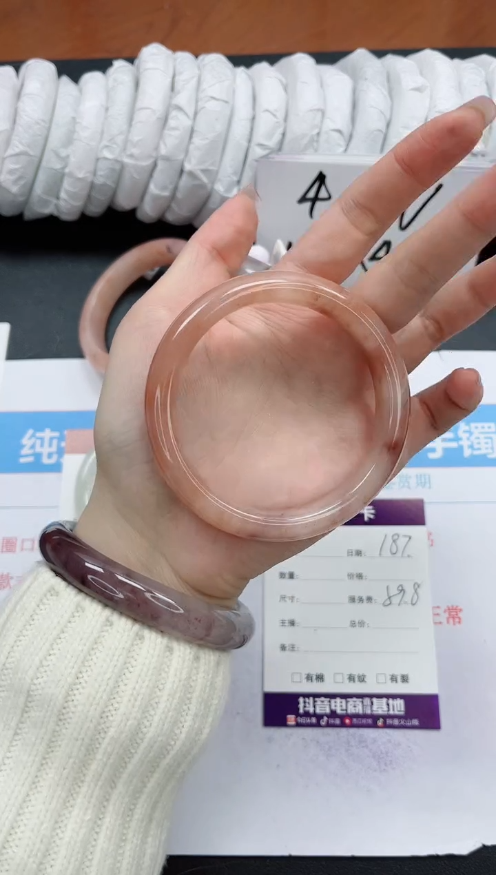 【闪购商品】石英质玉手镯未镶嵌k187-59.8