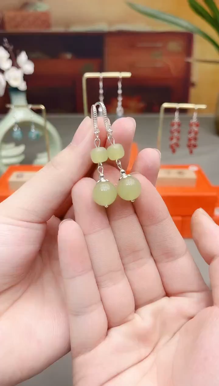 未镶嵌东陵石耳饰430
